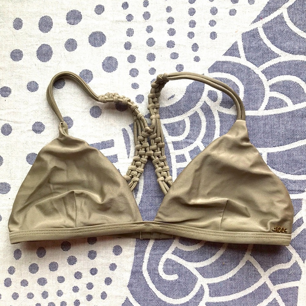 Metallic Roxy Bikini Top